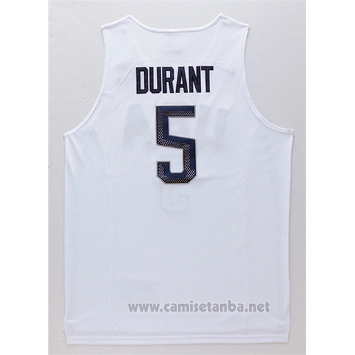 Camiseta USA 2016 Kevin Durant #5 Blanco